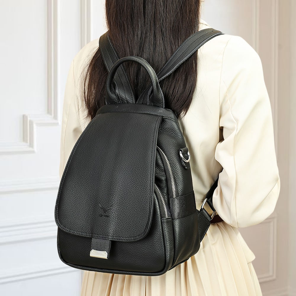 Mochila De Cuero Vacuno Para Mujer DÁNICA BG8120