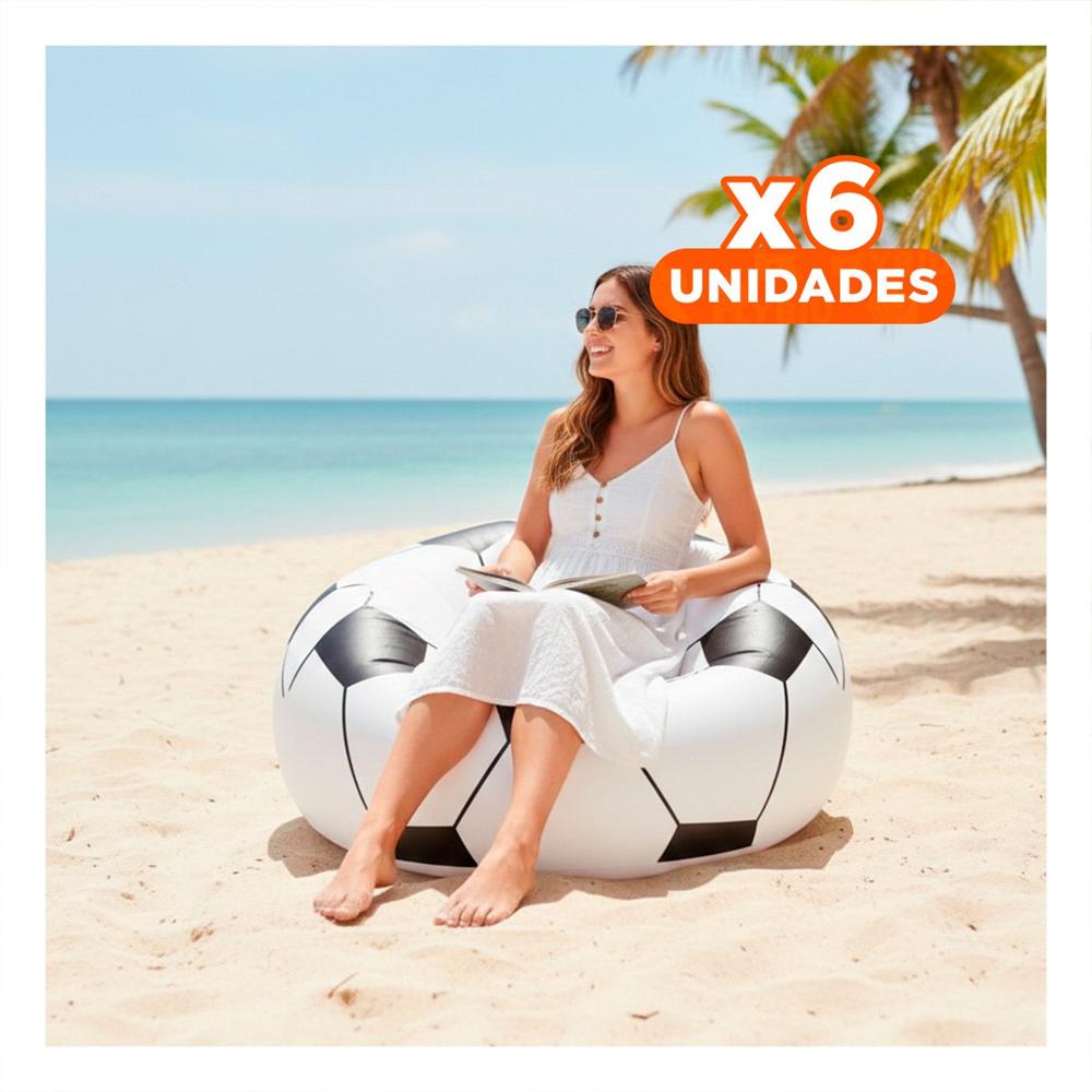 Pack6 Accesorio Inflable para Uso Interior y Exterior Y+Regalo Sticker