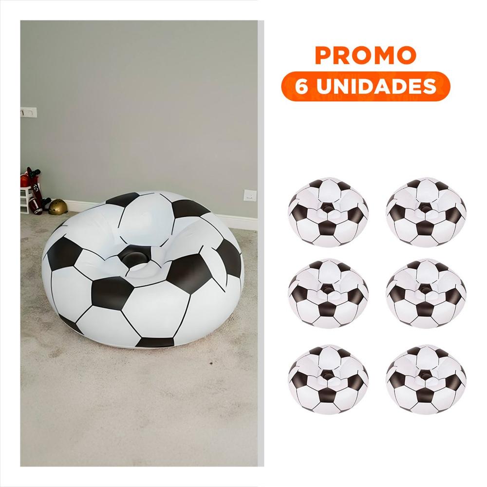 Pack6 Mueble Inflable Redondo para Sala de Estar
