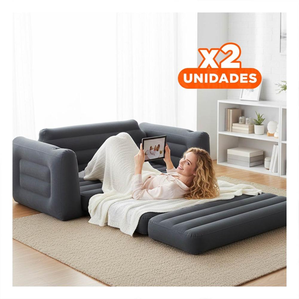 Pack2 Mueble Multifuncional para Sala y Espacios de Descanso Y+Regalo Sticker