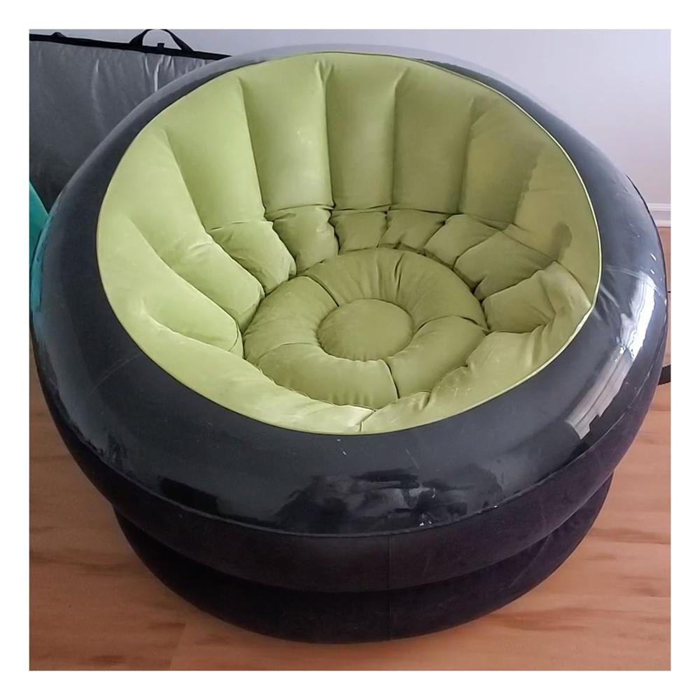 Butaca Inflable Verde para Uso Diario en el Hogar Y+Ligas Regalo