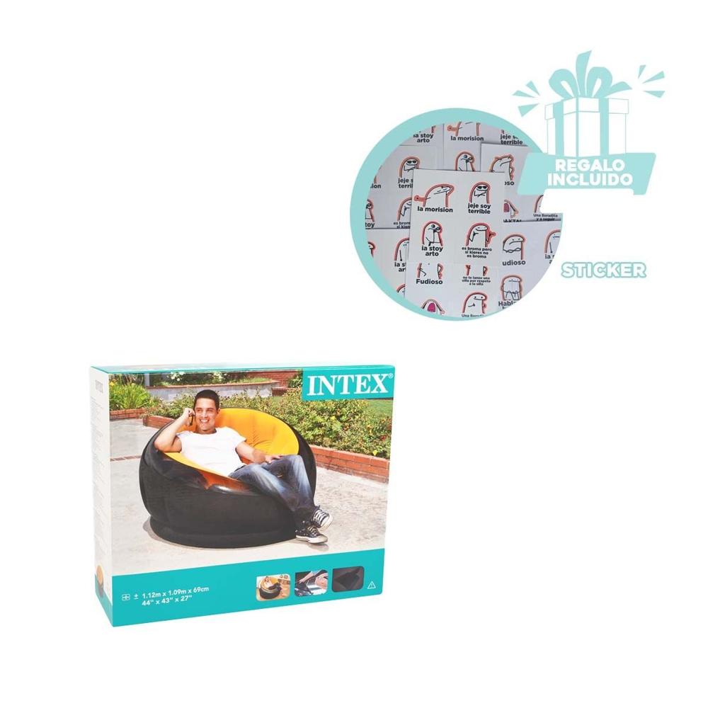 Asiento Inflable Versatil para Sala Terraza y Momentos de Relax Y+Regalo Sticker