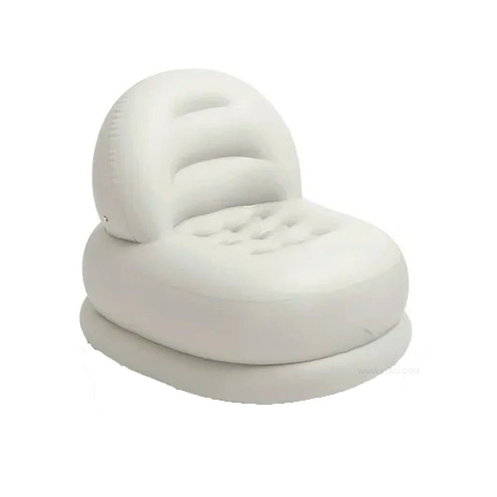 Pack2 Asiento Inflable Blanco para Hogar Suave y Comodo para Sentarse Y+Regalo Sticker