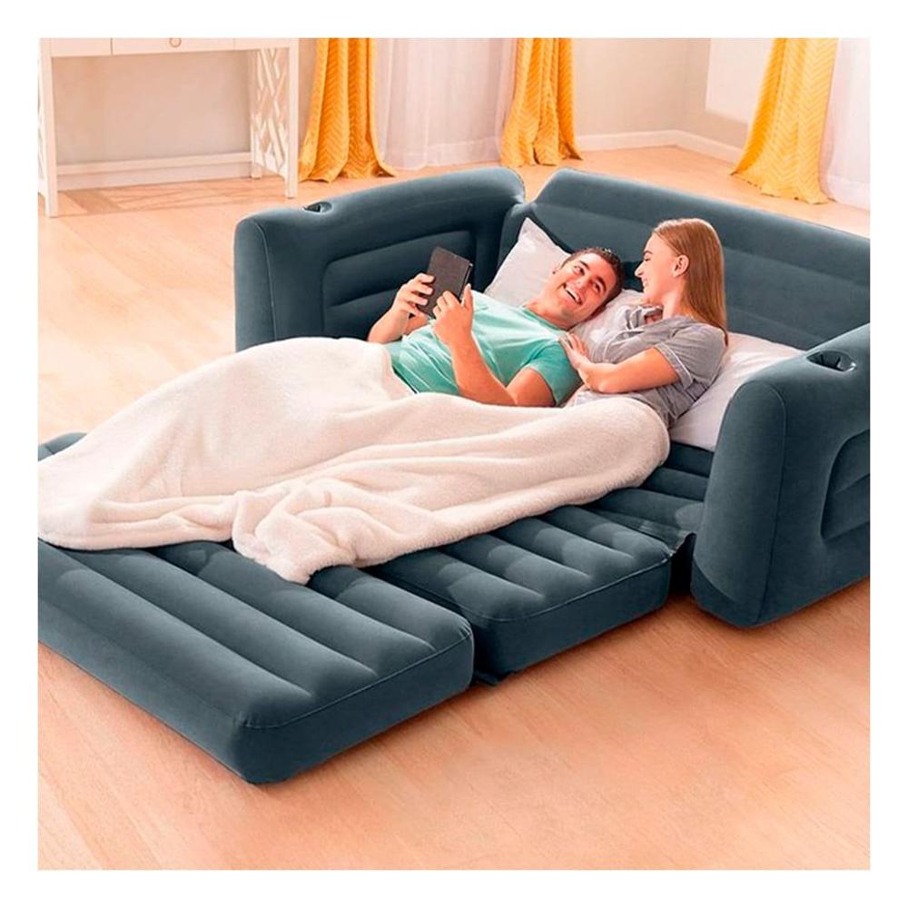 Mueble Inflable Tipo Cama para Sala con Uso Diario y Facil Guardado Y+Ligas Regalo