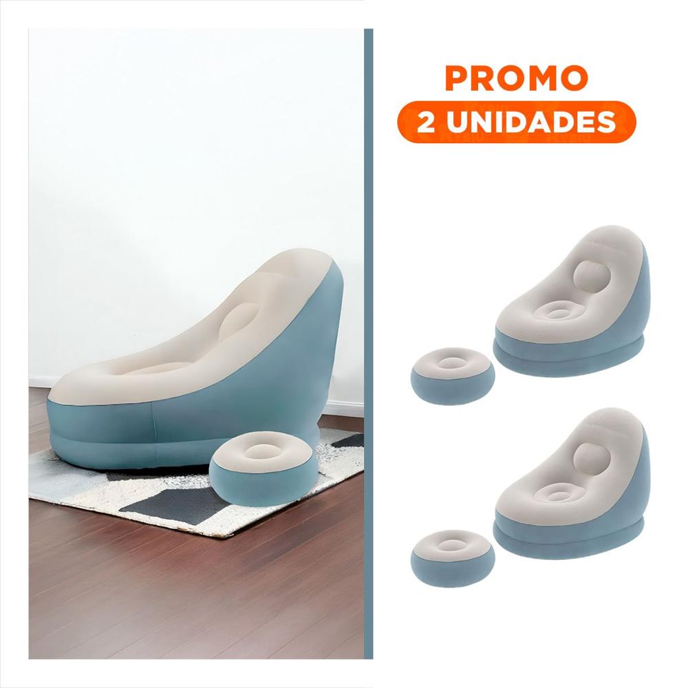 Pack2 Elemento Acogedor Inflable para Sala o Jardin