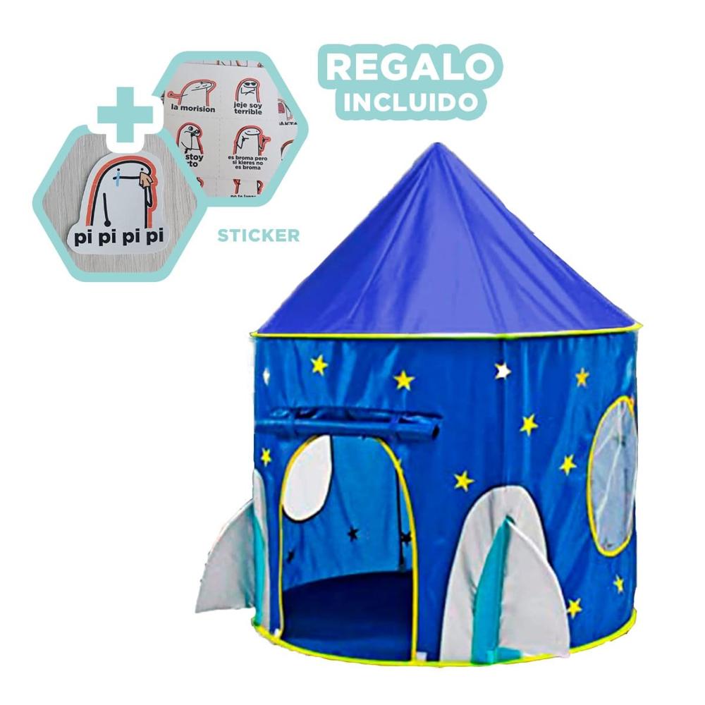 Refugio Infantil 3 Piezas con Accesorios y Base Azul para Juegos y Playa Y+Regalo Sticker