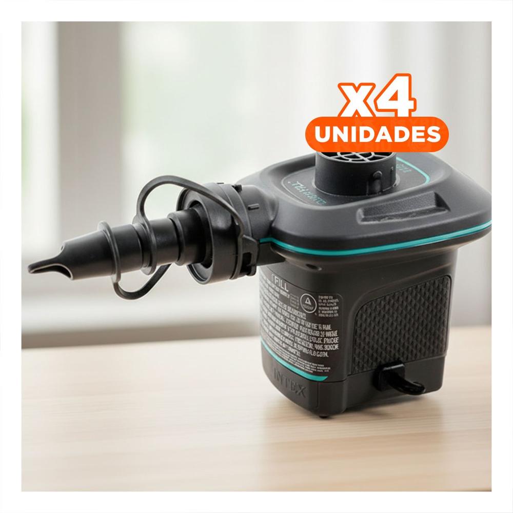 Pack4 Bomba Electrica Portatil para Piscina y Playa con Uso Practico