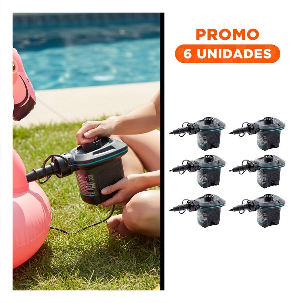 Pack6 Inflador Electrico Duradero para Temporada de Verano con Uso Prolongado