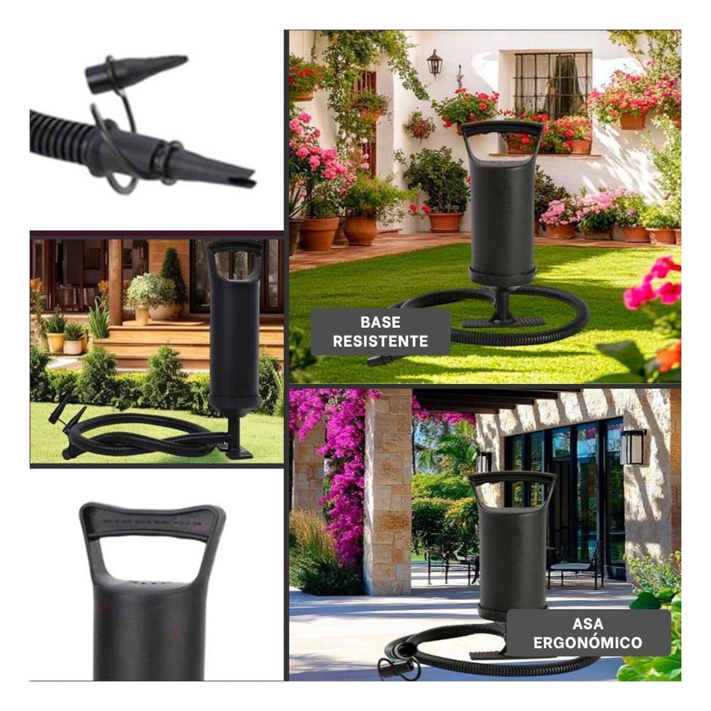 Aireador Manual Portatil 14 Pulgadas para Globos y Flotadores en Negro Y+Post It