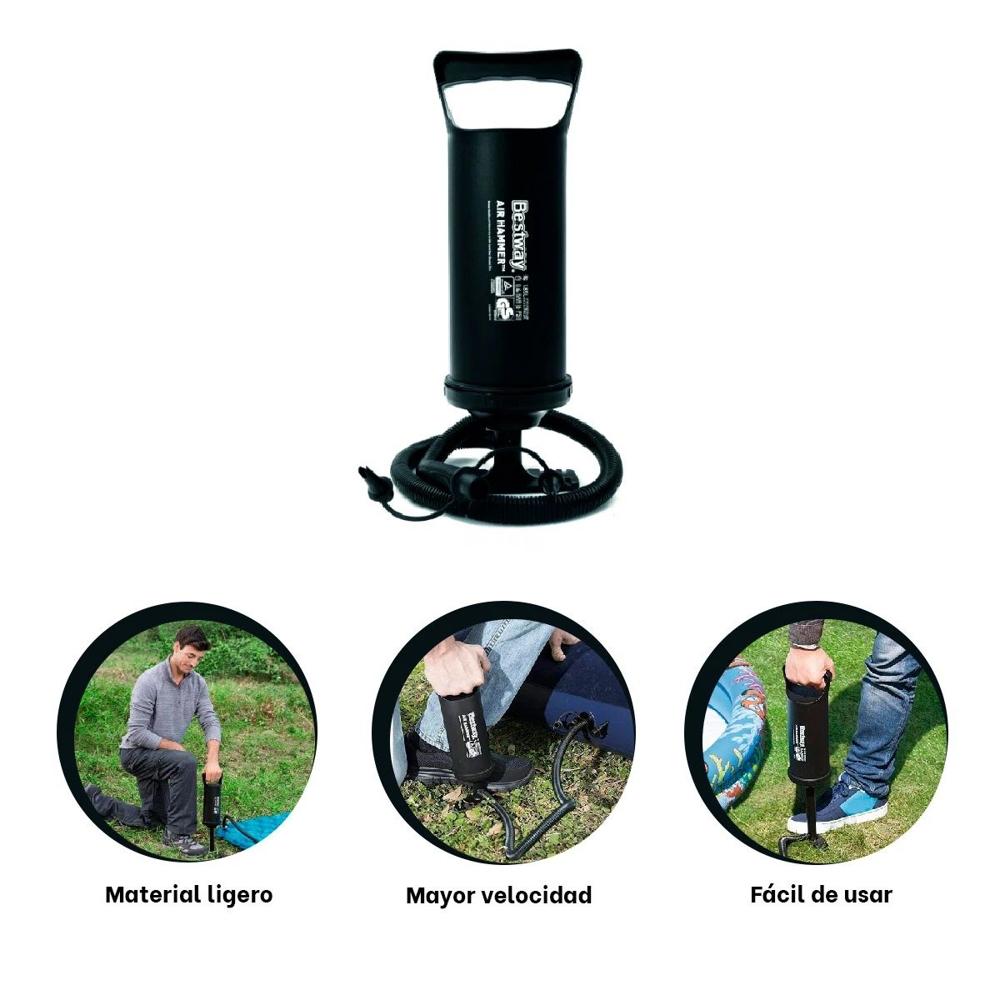 Inflador de Mano Negro 36 cm para Globos Fiestas y Decoracion