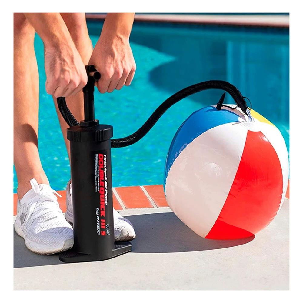 Aireador de Mano 15 Pulgadas con Aguja para Juegos Inflables y Playa Negro Y+Ligas Regalo