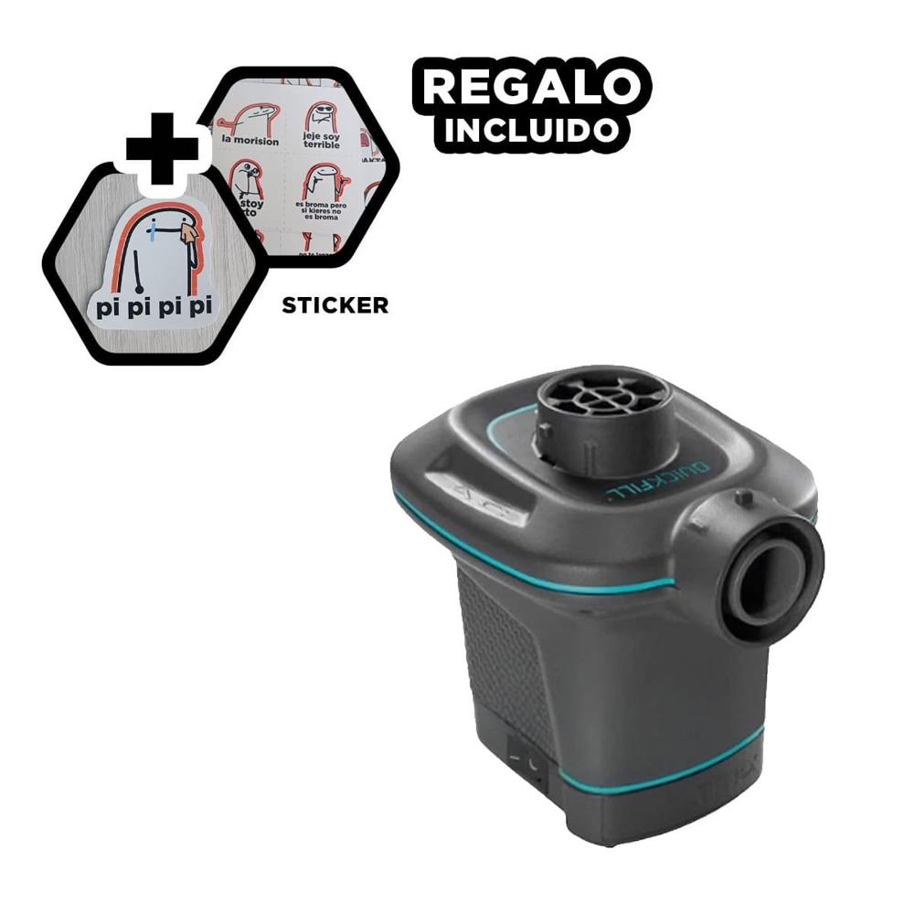 Bomba de Aire Electrica Eficaz para Inflables Familiares con Uso Seguro Y+Regalo Sticker