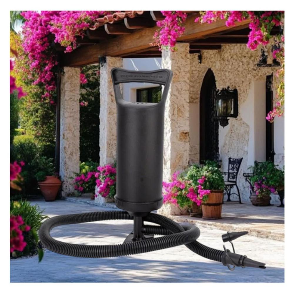 Compresor Manual de Aire 14 Pulgadas para Inflables y Camping en Negro Y+Ligas Regalo