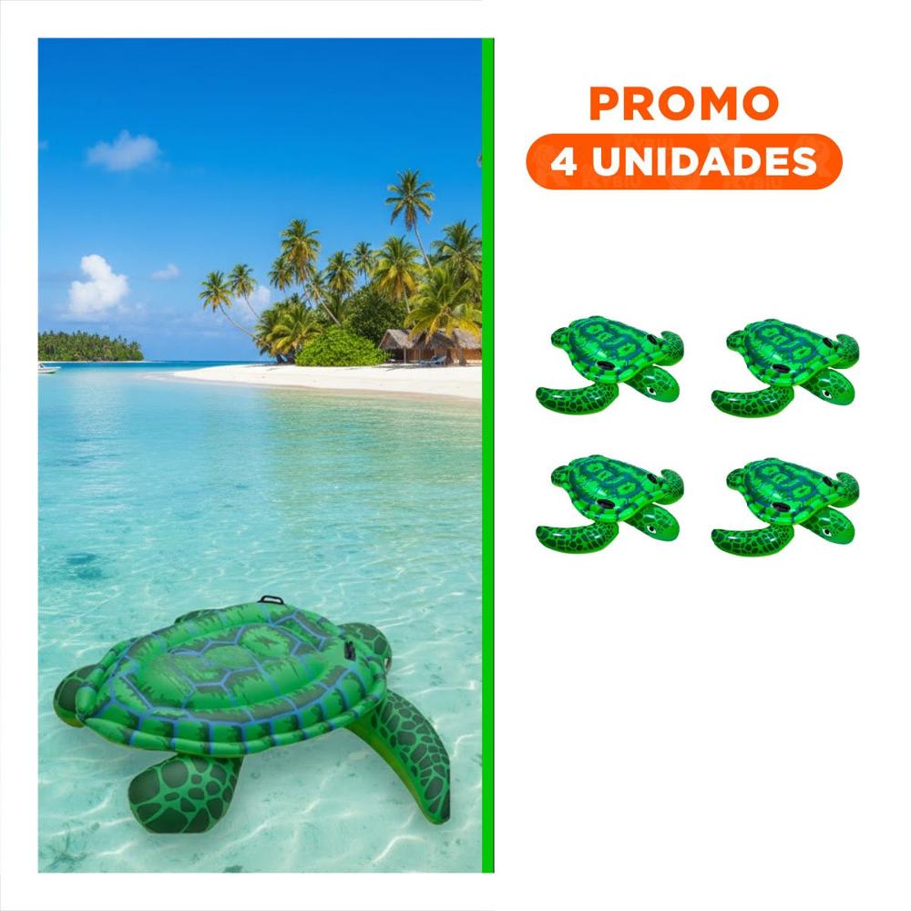 Pack4 Colchoneta Colorida Tortuga Verde 150 x 127 cm para Niños Y+Regalo Sticker