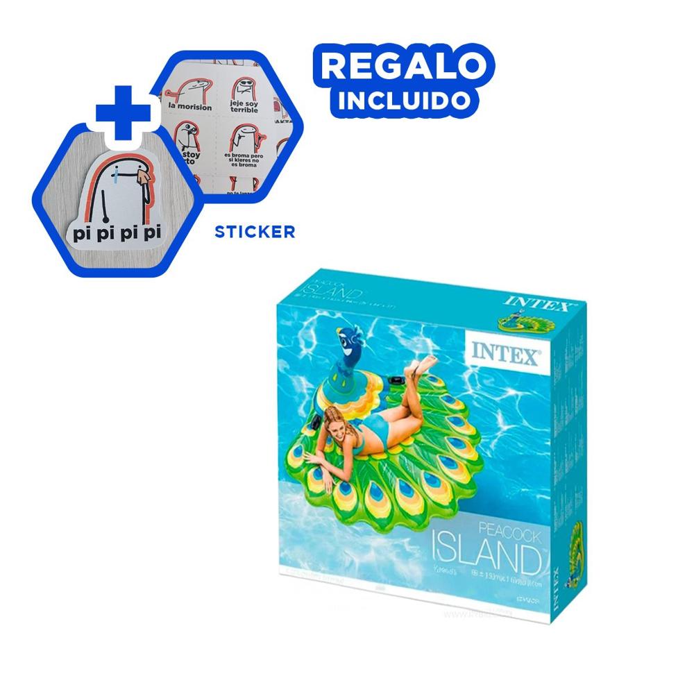 Inflable Divertido Seguro Pavo Real para Niños Y+Regalo Sticker