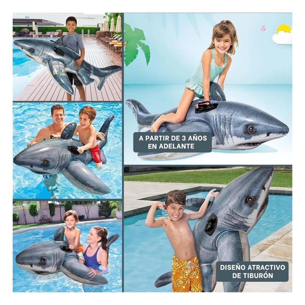 Colchoneta Acuatica Tiburon 173 x 107 cm para Juegos Y+Post It
