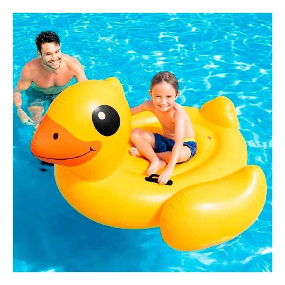 Salvavidas Inflable Seguro Pato 147 x 147 x 81 cm para Piscina Y+Ligas Regalo