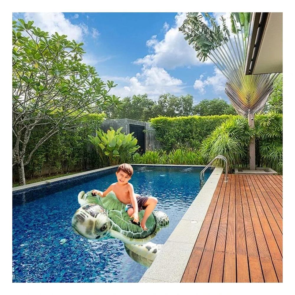 Colchoneta Grande Tortuga 150 x 127 cm para Flotar Y+Ligas Regalo