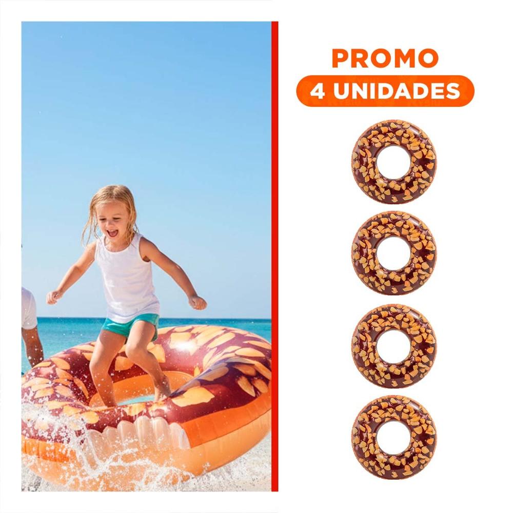 Pack4 Juguete Acuatico Donal Chocolate 114 cm Divertido y Seguro para Niños Y+Regalo Sticker