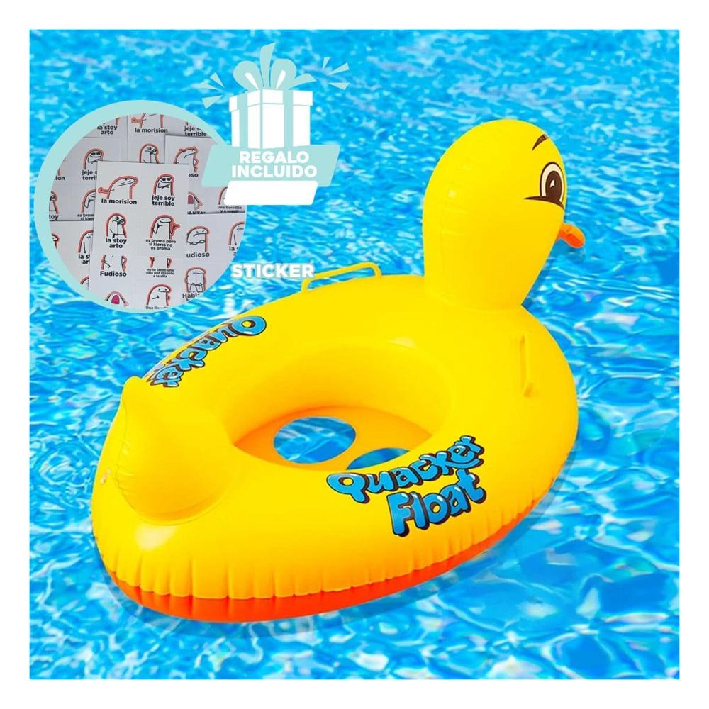 Colchoneta Acuatica Pato 31 x 24 cm para Piscina Infantil Y+Regalo Sticker