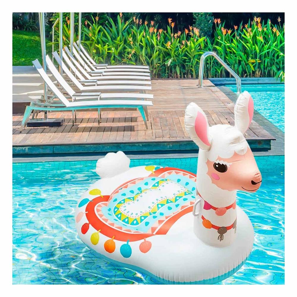 Colchoneta Flotante Llama 94 x 135 x 112 cm Segura para Niños Y+Ligas Regalo