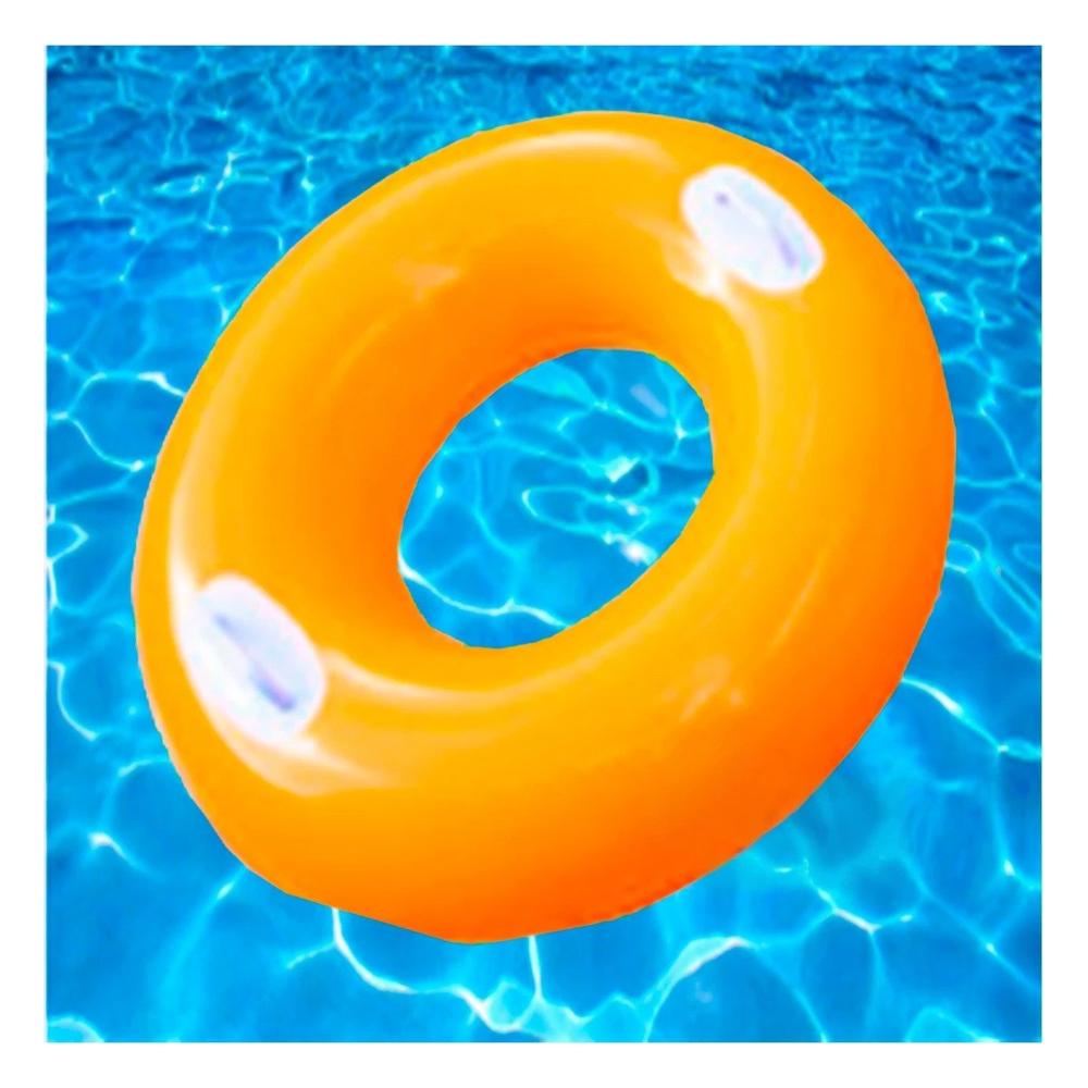 Inflable con Asa Anaranjado 76 cm para Piscina y Diversion Infantil Seguro