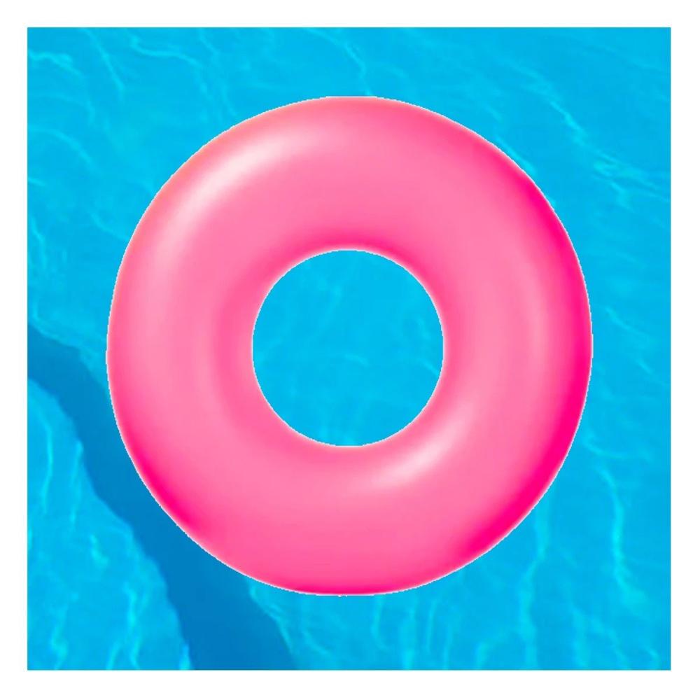 Colchoneta Neon 91 cm Inflable Divertida y Segura Rosado Neon para Piscina