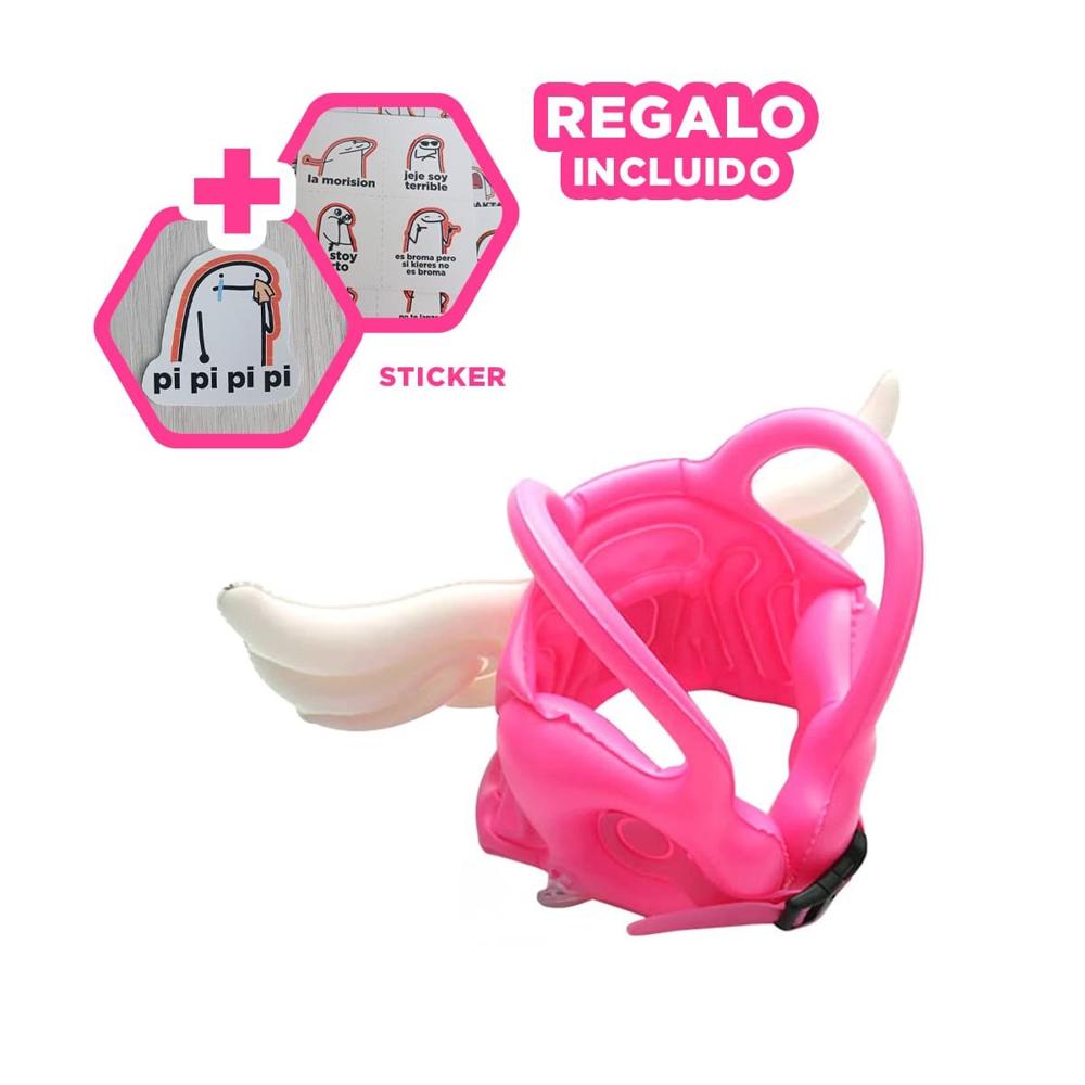Inflable con Alas Rosado Acuatico y Colorido para Niños en Piscina Y+Regalo Sticker