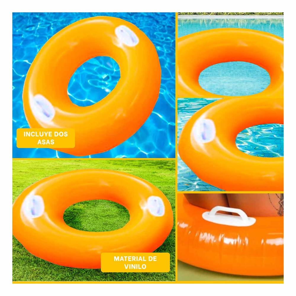 Inflable con Asa Anaranjado 76 cm Divertido y Resistente para Juegos Infantiles Y+Post It