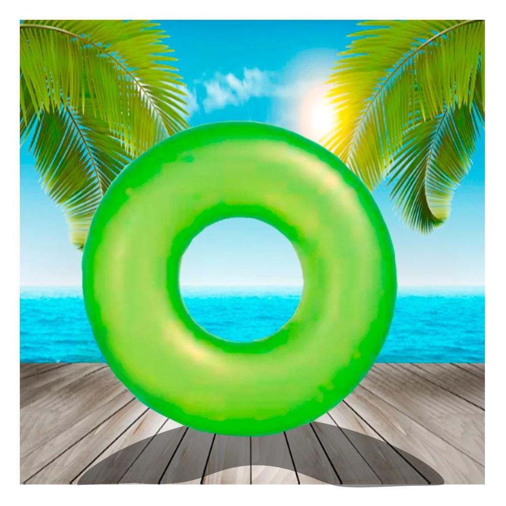 Colchoneta Flotante Neon Verde 91 cm Segura para Niños Y+Ligas Regalo