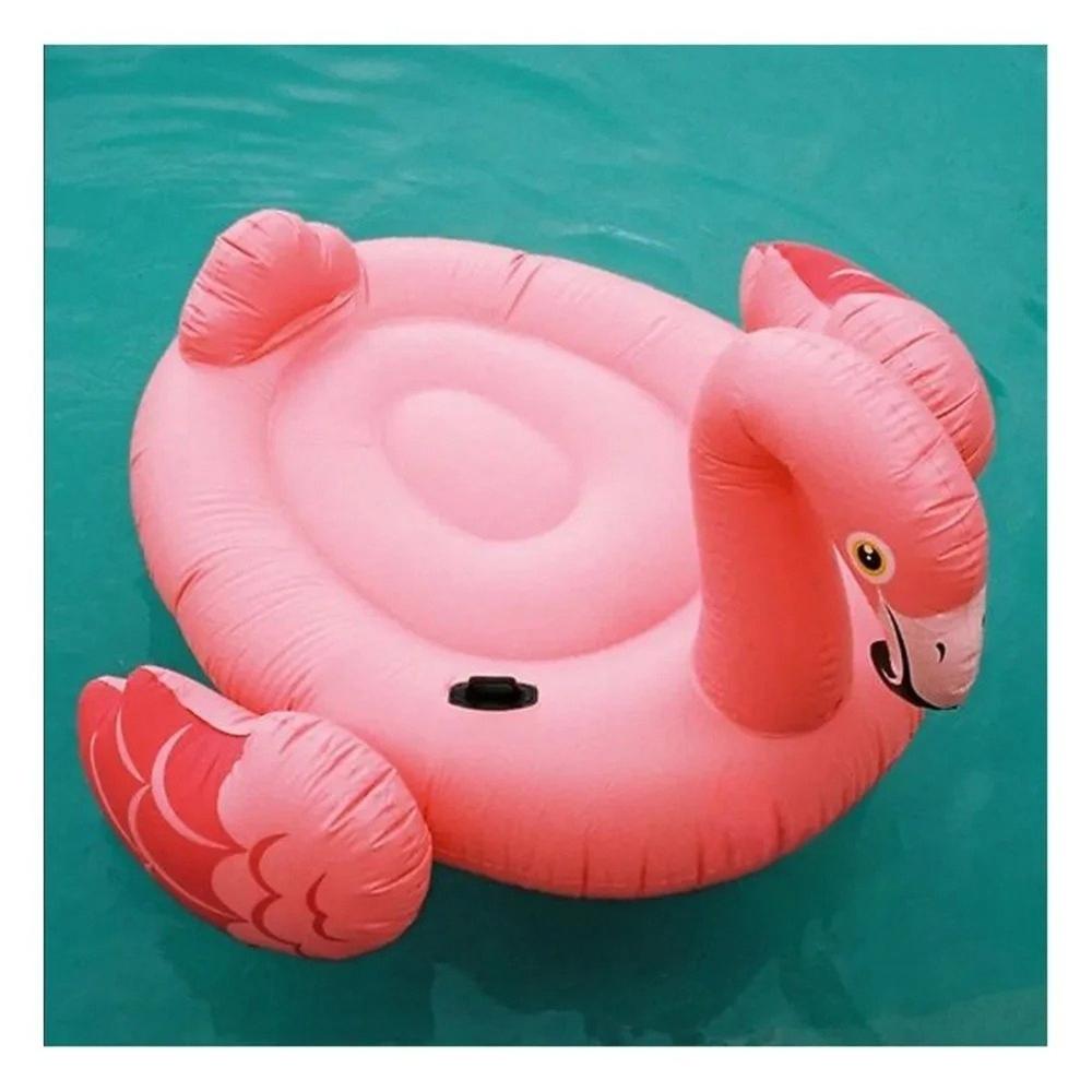 Colchoneta Acuatica Flamenco Rosado 218 x 211 x 136 cm para Piscina Infantil Y+Regalo Sticker