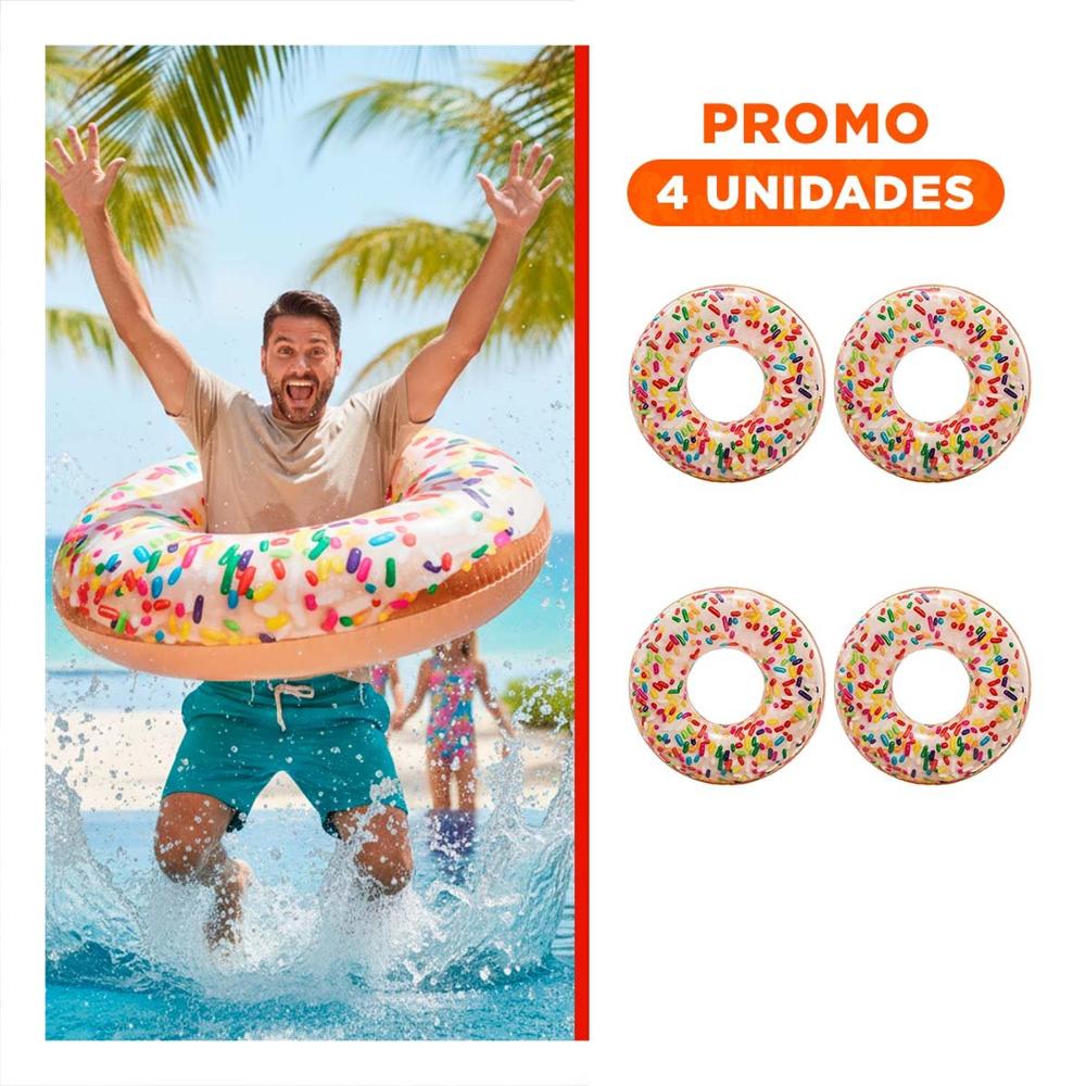 Pack4 Juguete Acuatico Donal Sprint 114 cm Divertido y Seguro para Niños Y+Regalo Sticker