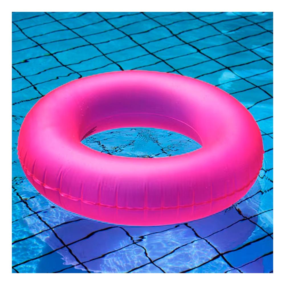 Colchoneta Flotante Neon 91 cm Segura y Comoda Rosado Neon para Juegos en Agua Y+Ligas Regalo