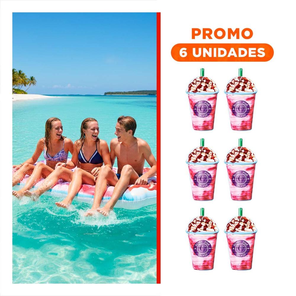Pack6 Juguete Acuatico Helado 198 x 107 cm para Juegos