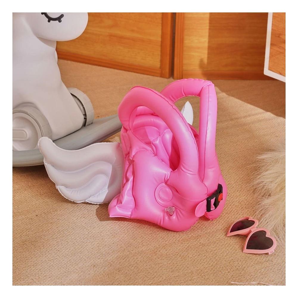 Inflable con Alas Rosado Facil de Usar y Seguro para Piscina Y+Ligas Regalo