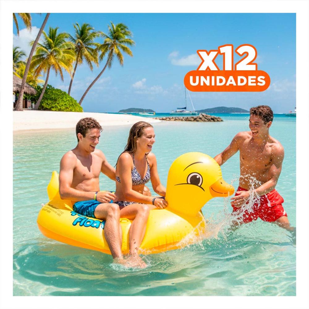 Pack12 Juguete Grande Pato 31 x 24 cm Divertido para Agua