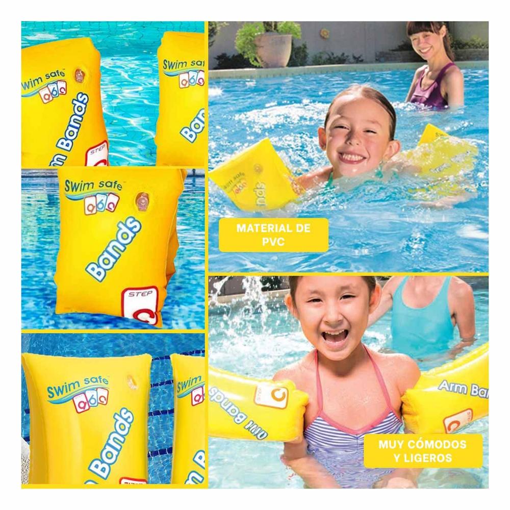 Brazalete Flotante de Brazo 30 x 15 cm Ligero y Seguro para Piscina Y+Post It