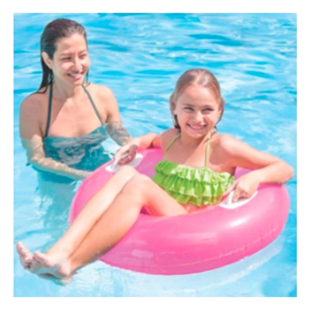 Inflable con Asa Fucsia 76 cm para Piscina y Diversion Infantil Seguro