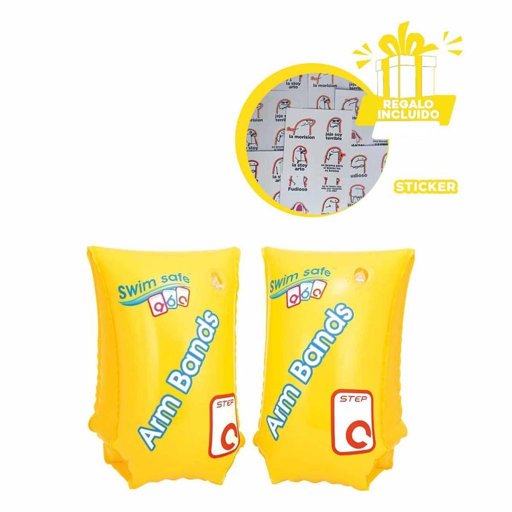 Brazalete Acuatico de Brazo 30 x 15 cm Resistente para Juegos en Piscina Y+Regalo Sticker