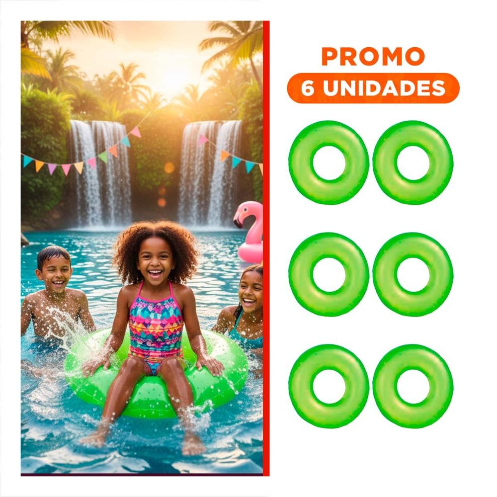 Pack6 Inflable Acuatico Neon Verde 91 cm para Juegos en Agua