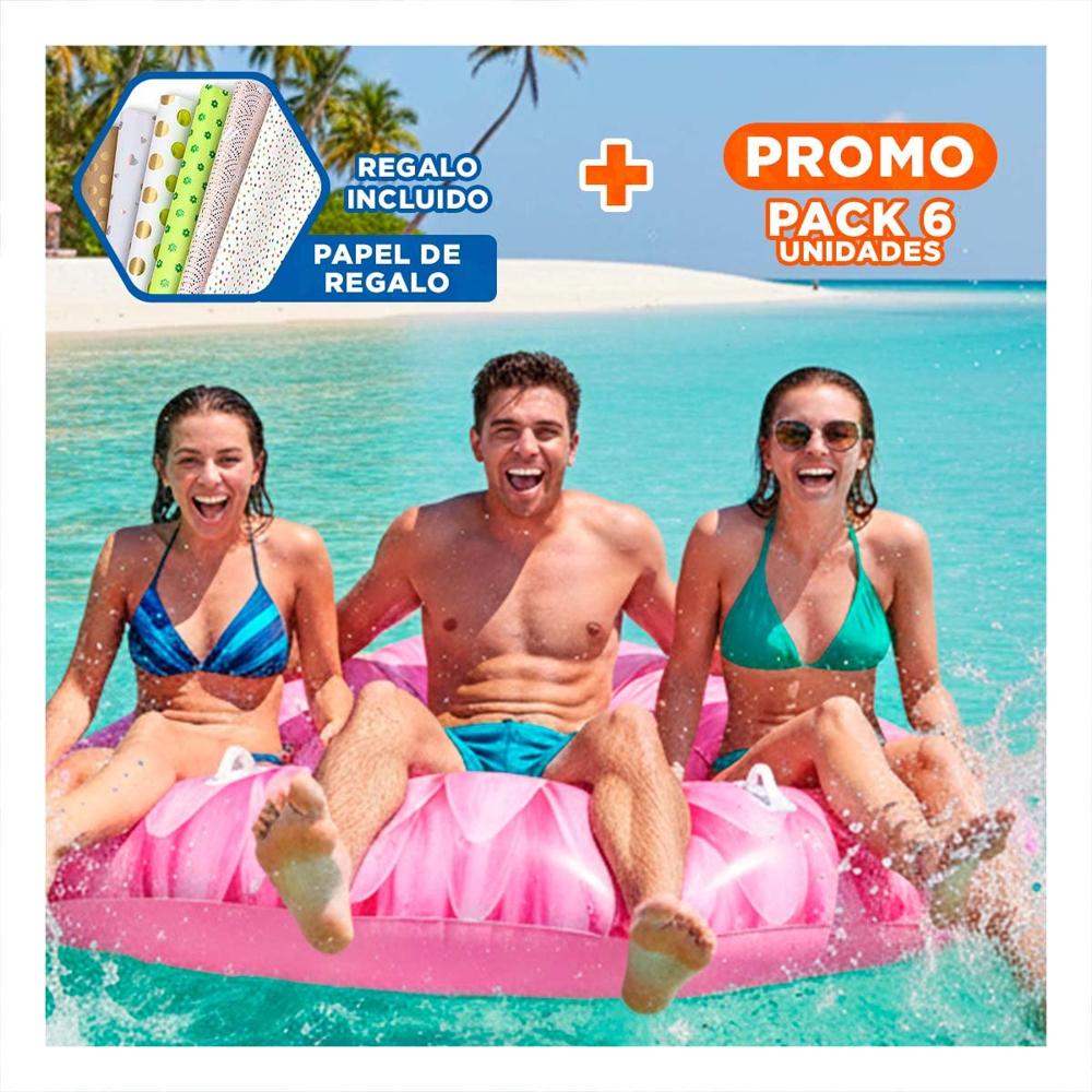 Pack6 Juguete Inflable Girasol 142 x 142 cm para Niños Y+Papel Regalo