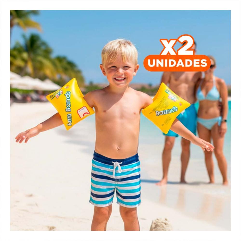 Pack2 Manguito Acuatico de Brazo 30 x 15 cm Resistente y Seguro para Niños Y+Regalo Sticker