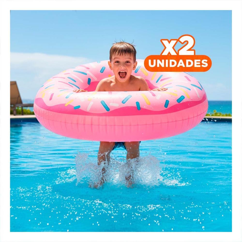 Pack2 Flotante Infantil Donal Pink 107 cm Resistente y Seguro Y+Regalo Sticker
