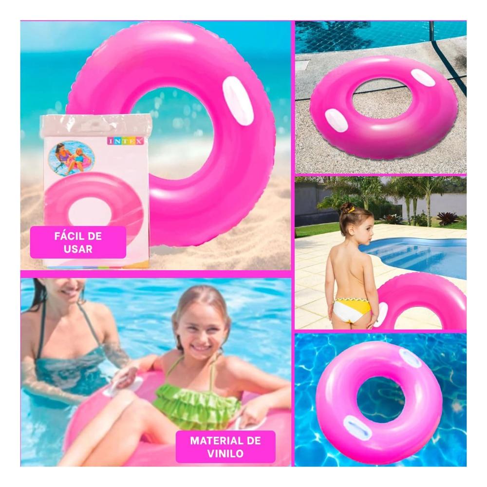 Inflable con Asa Fucsia 76 cm Divertido y Resistente para Juegos Infantiles Y+Post It