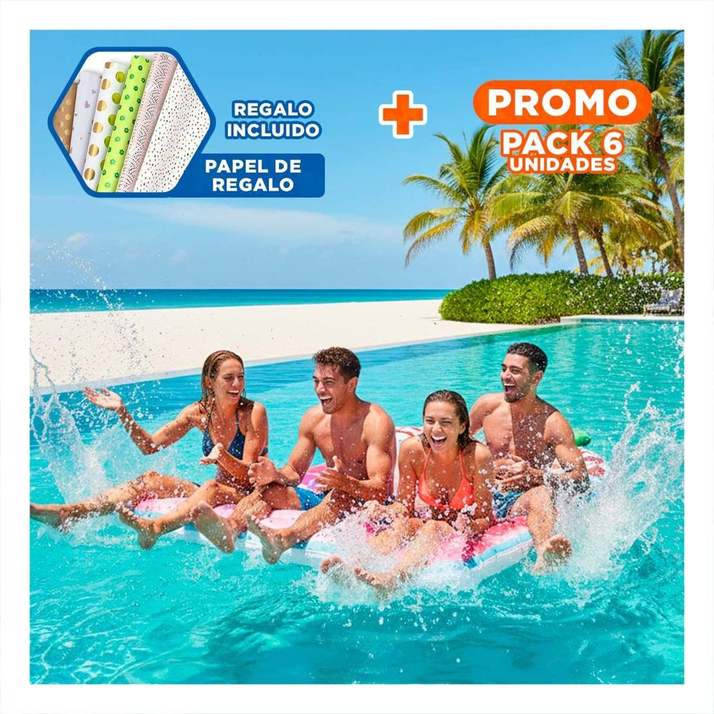 Pack6 Juguete Inflable Helado 198 x 107 cm para Niños Y+Papel Regalo