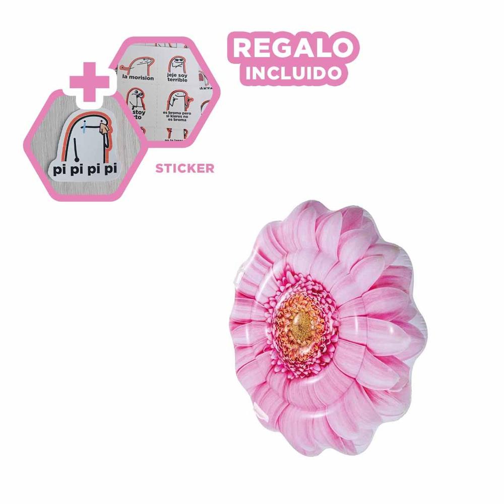 Colchoneta Acuatica Girasol 142 x 142 cm para Piscina Infantil Y+Regalo Sticker