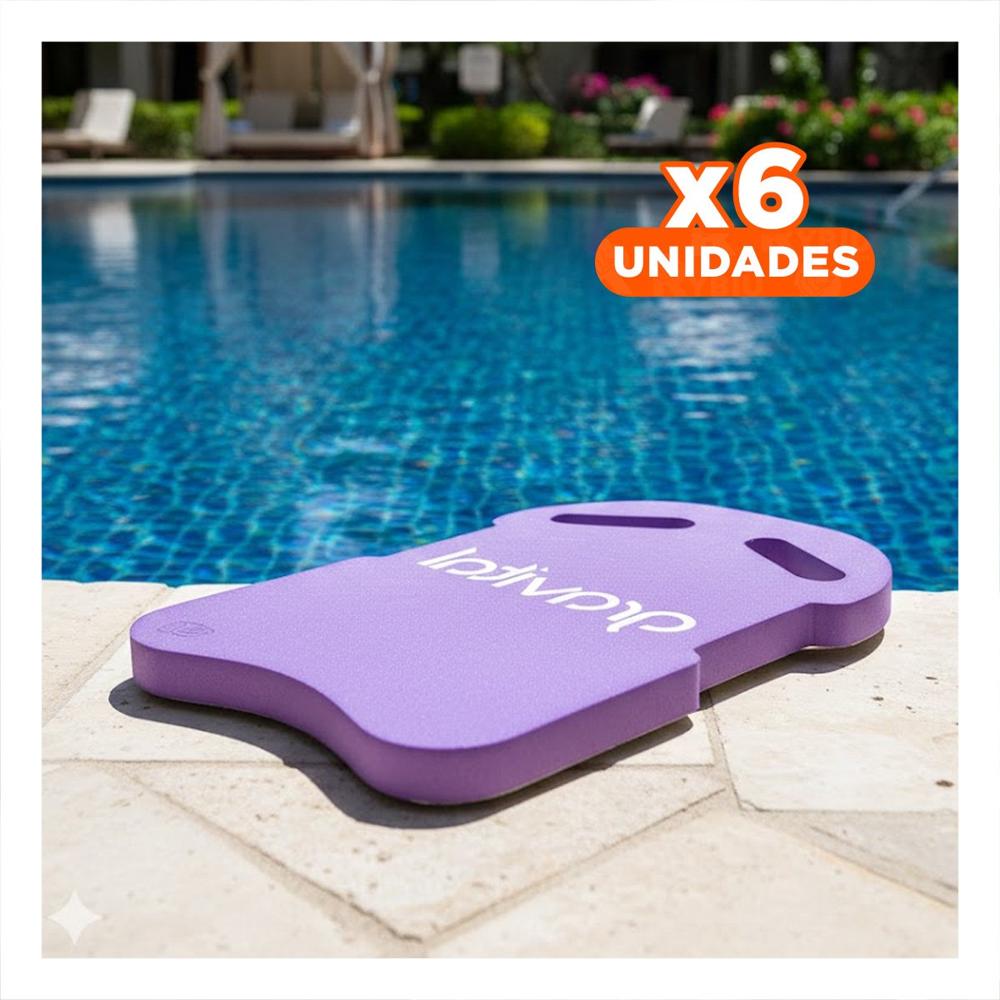 Pack6 Flotador Acuatico con Cintura para Uso Personal en Natacion Lila Y+Regalo Sticker