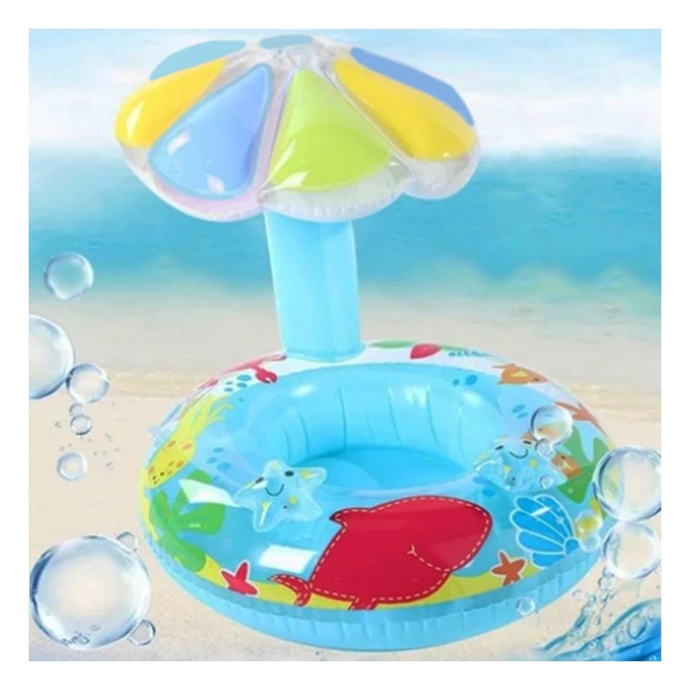 Colchoneta de Flor Celeste Comoda y Resistente para Piscina Y+Ligas Regalo