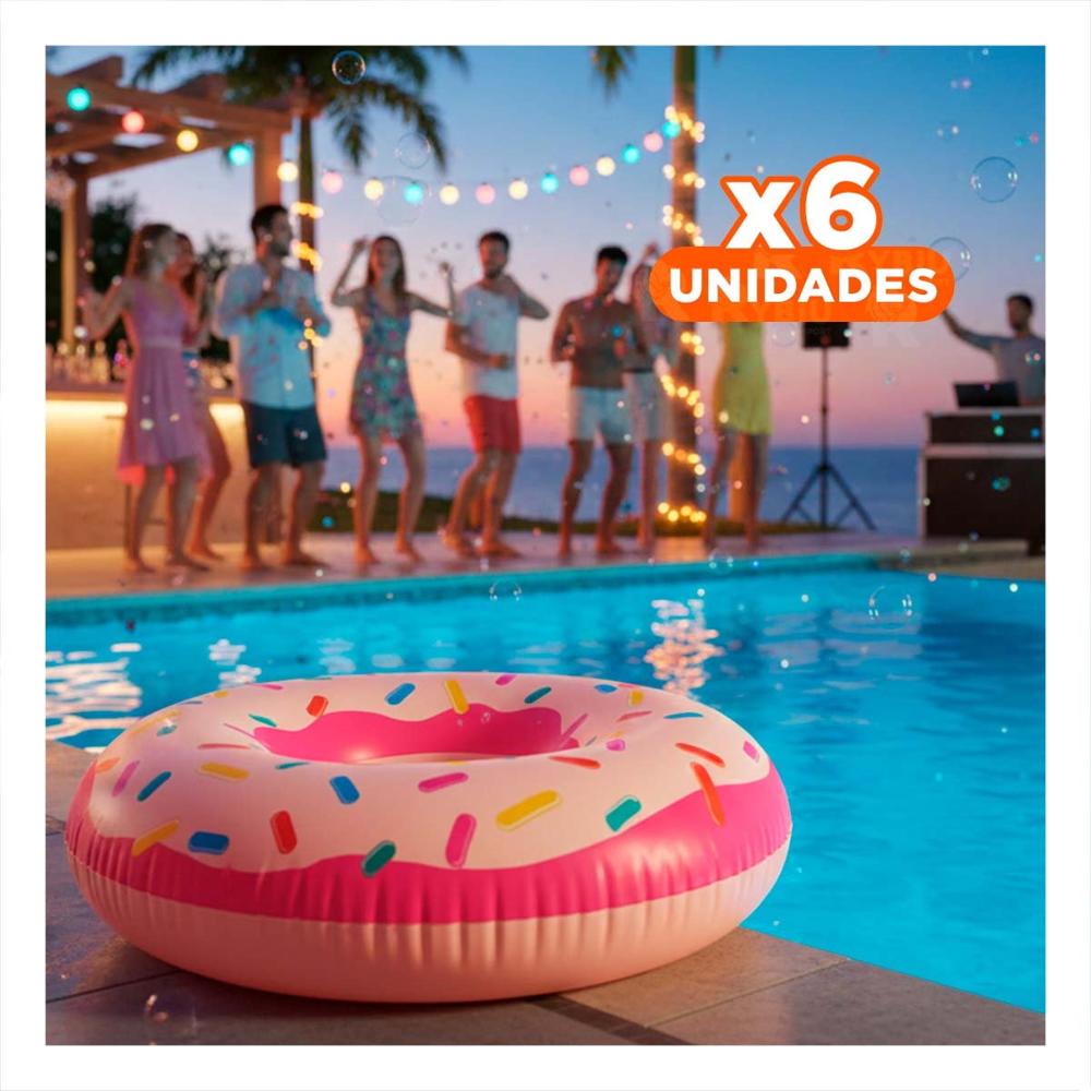 Pack6 Juguete Infantil Donal Pink 107 cm Seguro para Juegos en Agua Y+Regalo Sticker