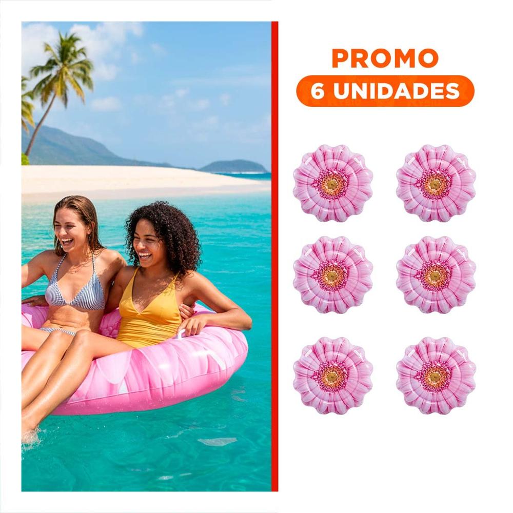 Pack6 Juguete Acuatico Girasol 142 x 142 cm para Juegos